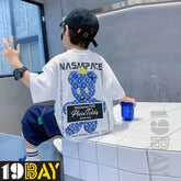Pure Elegance Classic White Oversized Tees for Kids